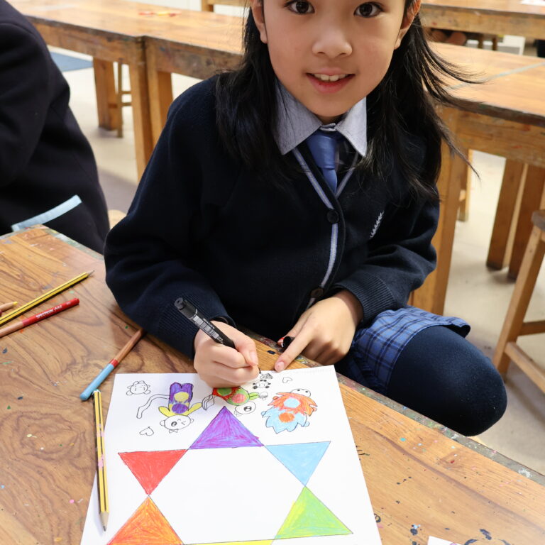 student colouring