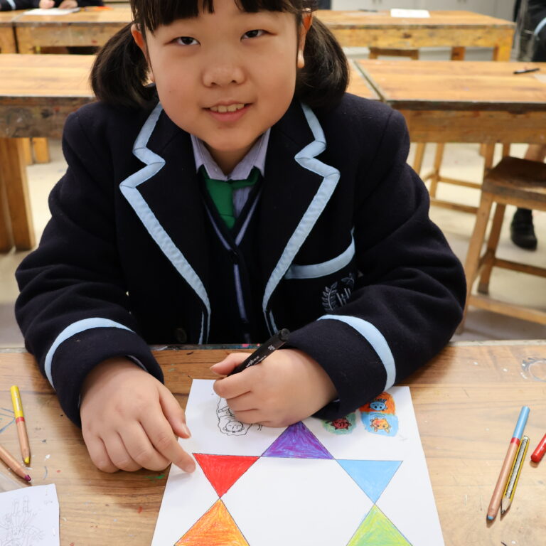 student colouring