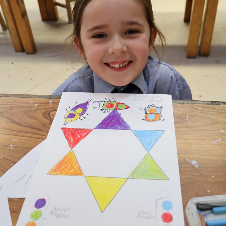 student colouring