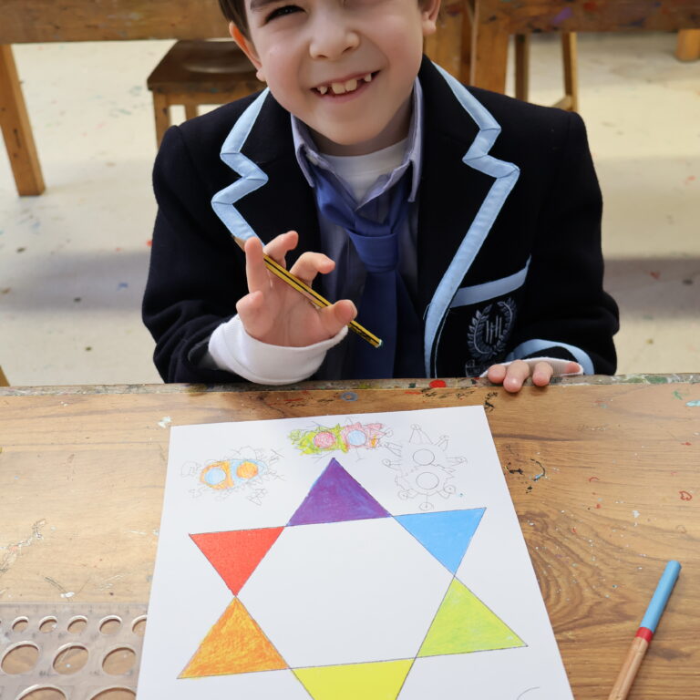 student colouring