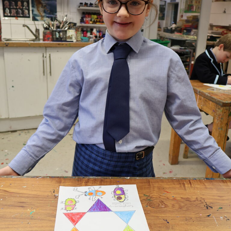 student colouring