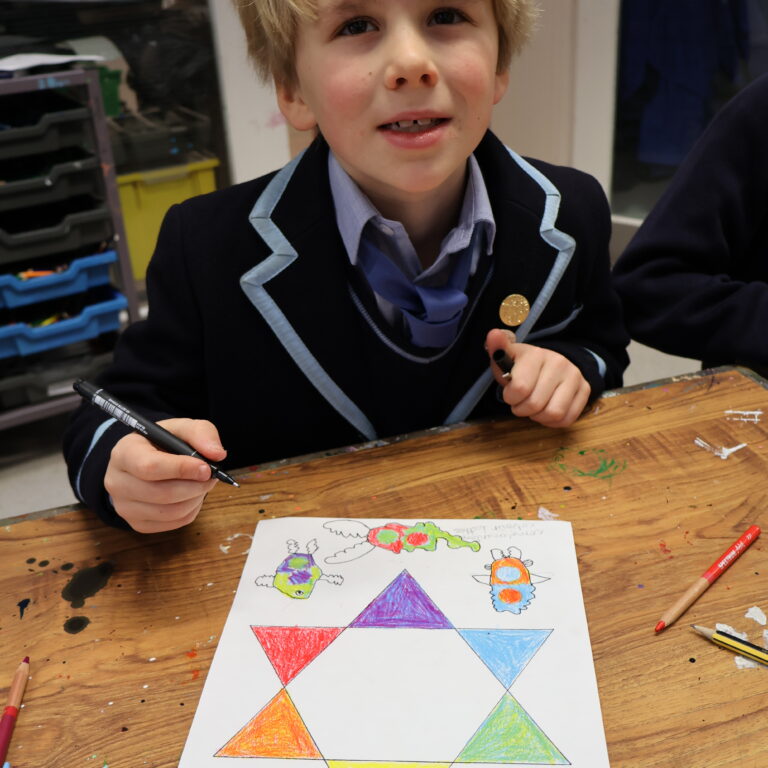 student colouring