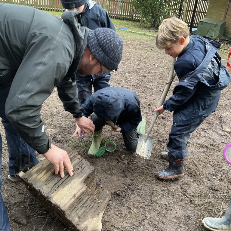 students outdoors