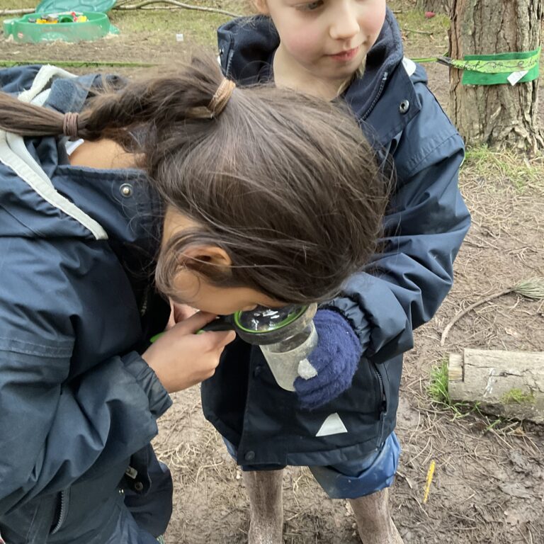 students outdoors