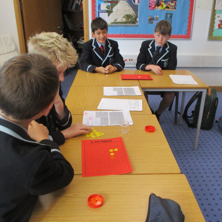 students in class