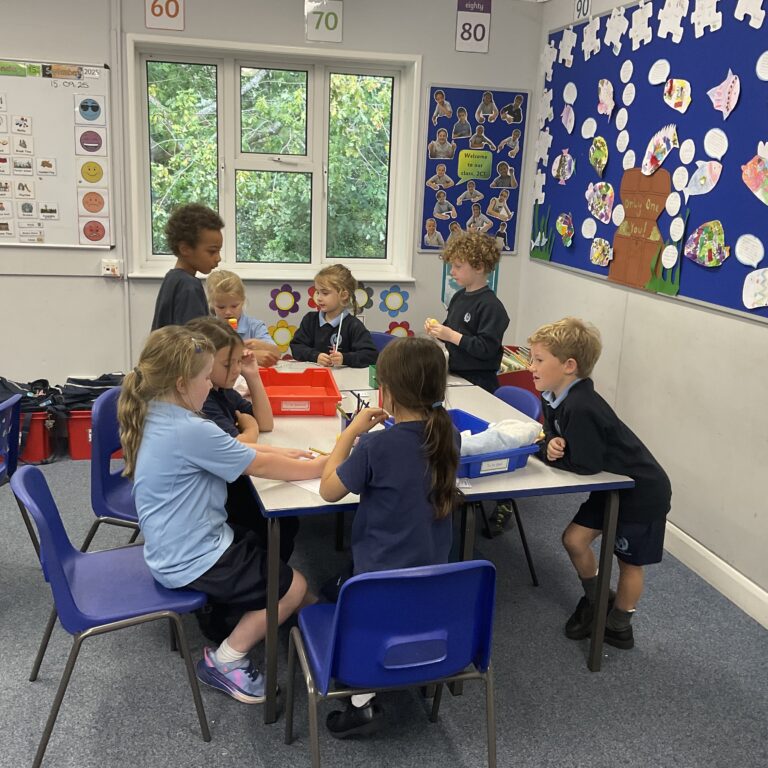 students in class