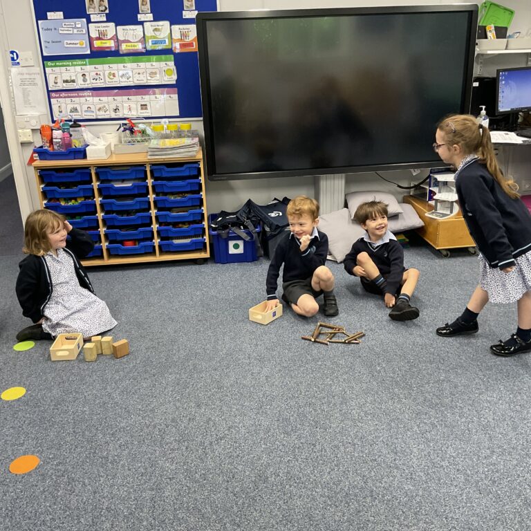 reception students playing