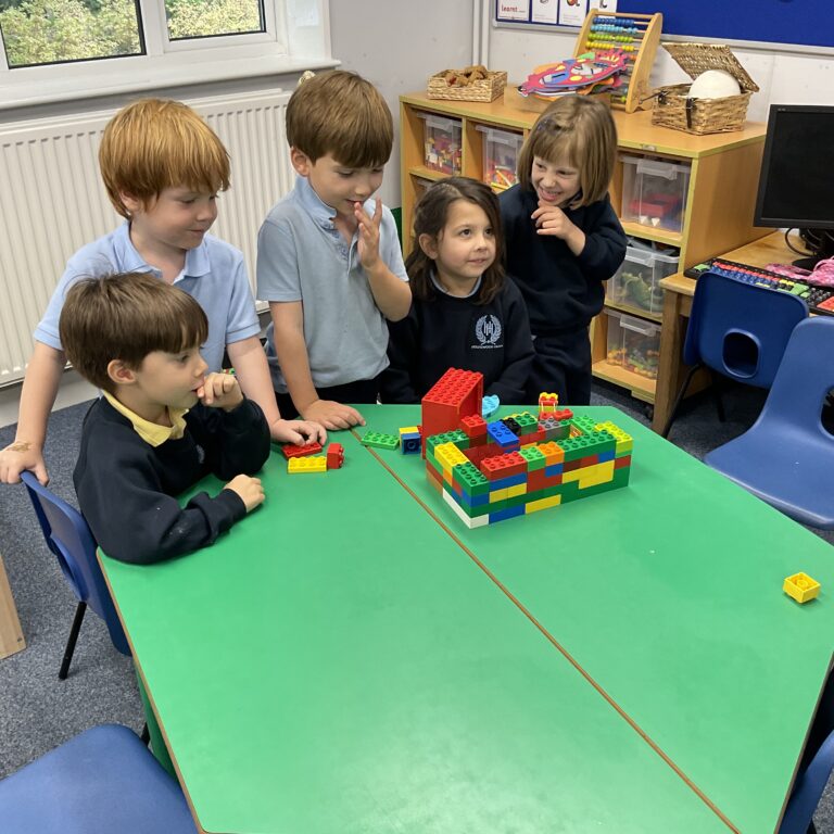 reception students playing